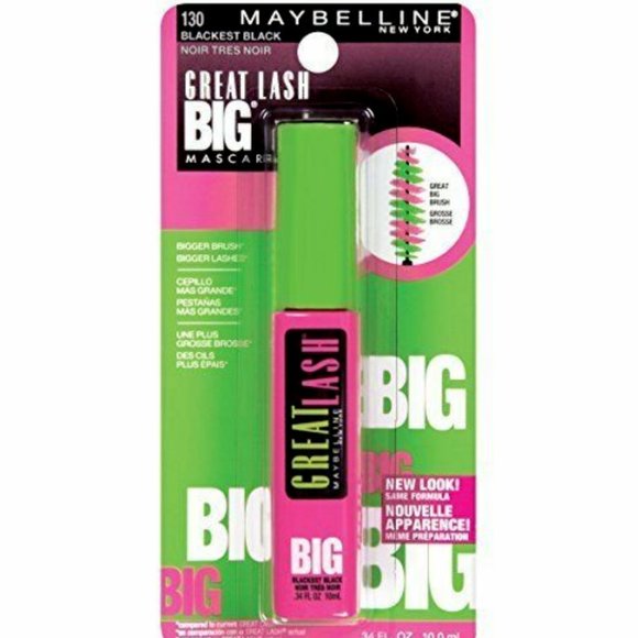 4 Maybelline Great Big Lash 130 Blackest Black - Picture 1 of 2